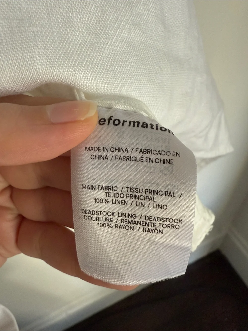 Reformation Andi Linen Dress